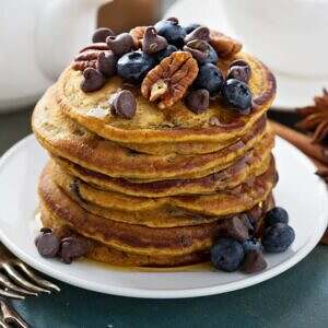 Blueberry Sweet-Potato-Pancakes
