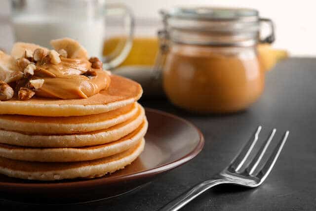 sweet potato peanut butter pancake